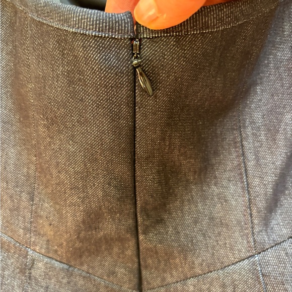 Gorgeous Rag’n’Bone strapless denim dress with suede sides, and pockets - Picture 2 of 9